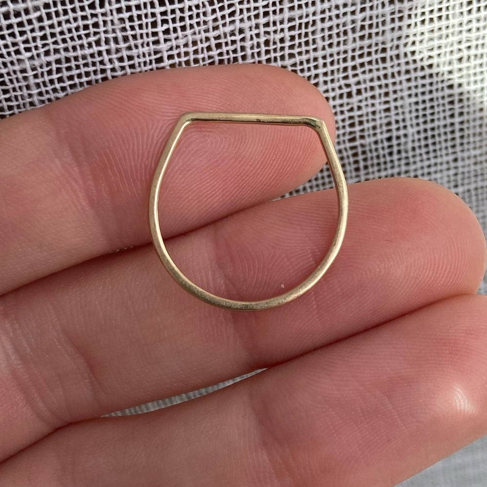 14k Solid Thin Stacking Ring
